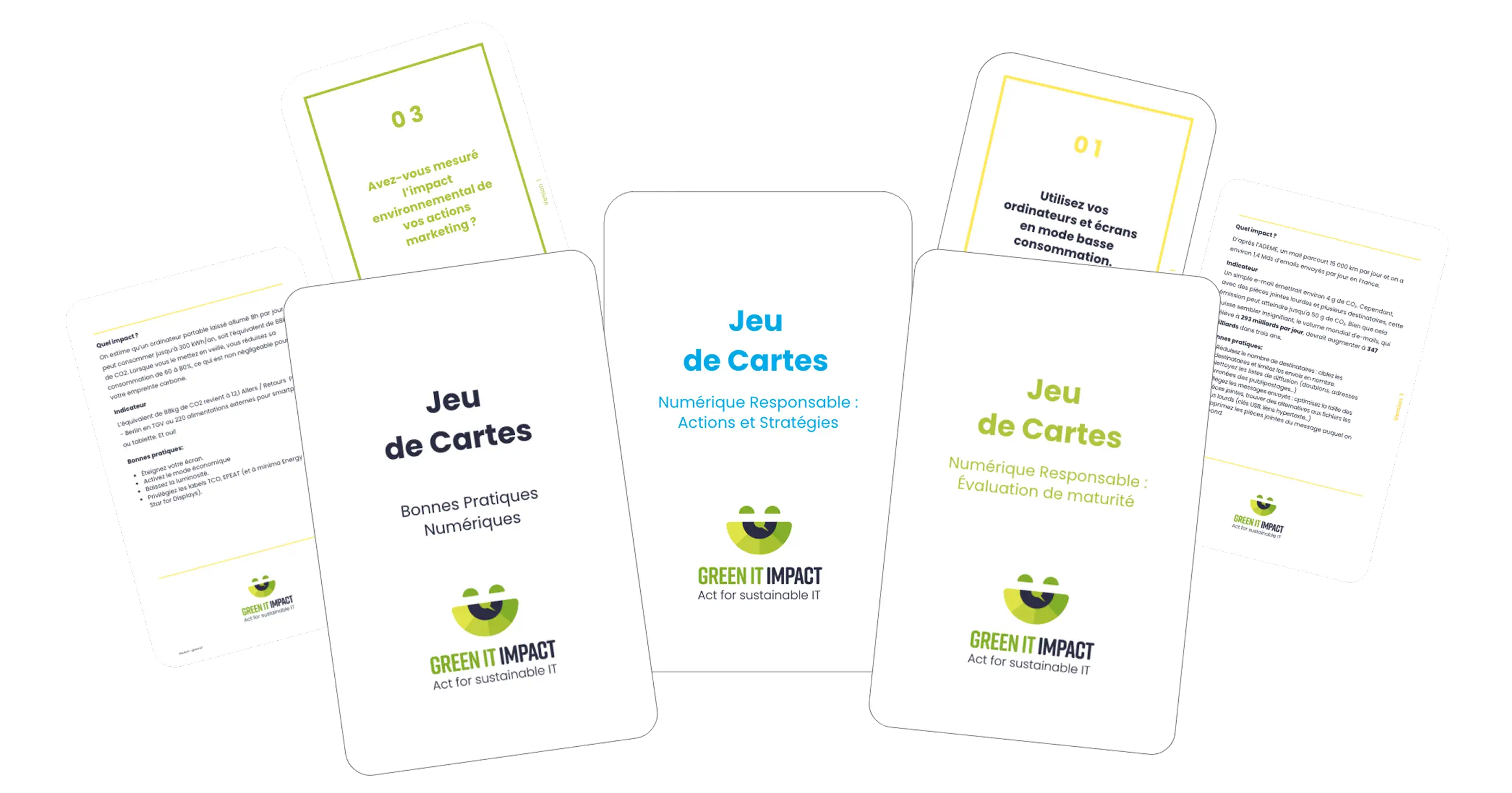 Illustration des jeux de cartes pour calculer le niveau de maturité.